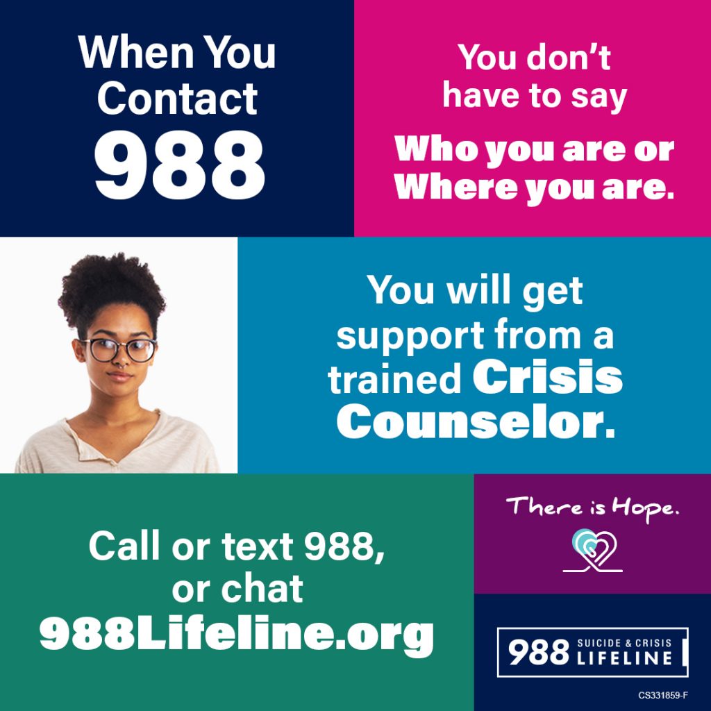 988 Suicide & Crisis Lifeline